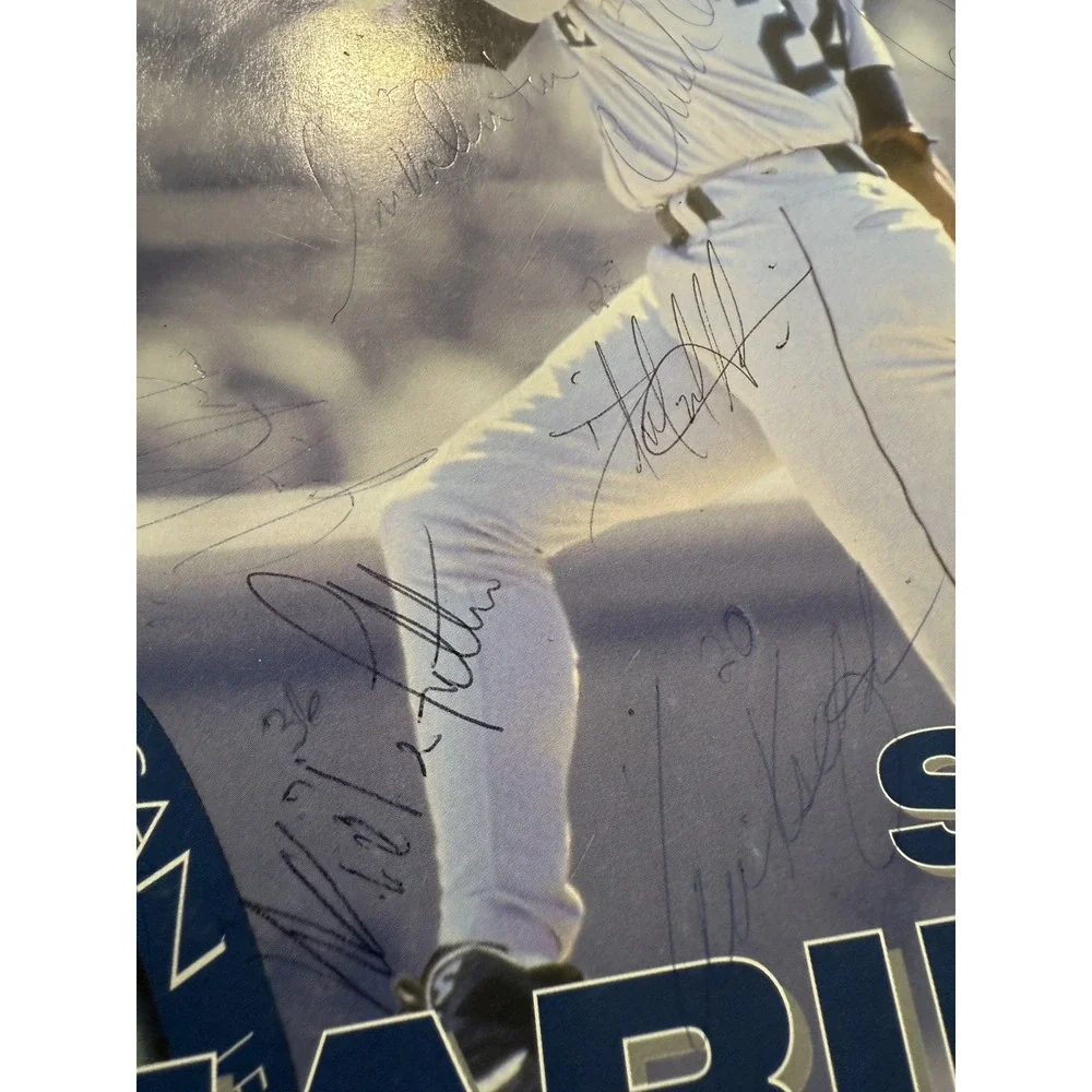 1996 spring training program Seattle Mariners Ken Griffey Jr Signed Autographed